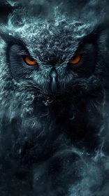 Owl in Smoke