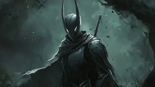 Dark Armor Warrior in Forest