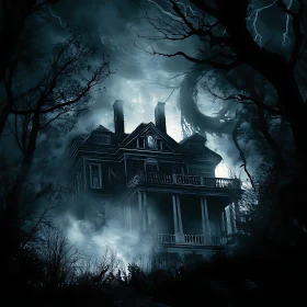 Mysterious House in the Dark Forest