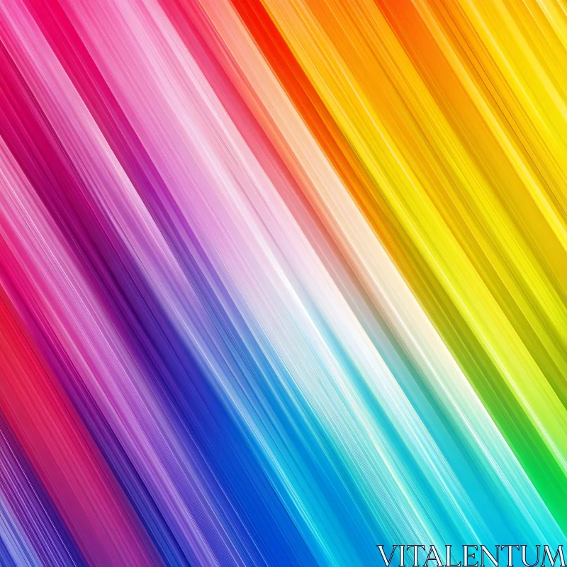 Colorful Diagonal Lines Abstract Art AI Image