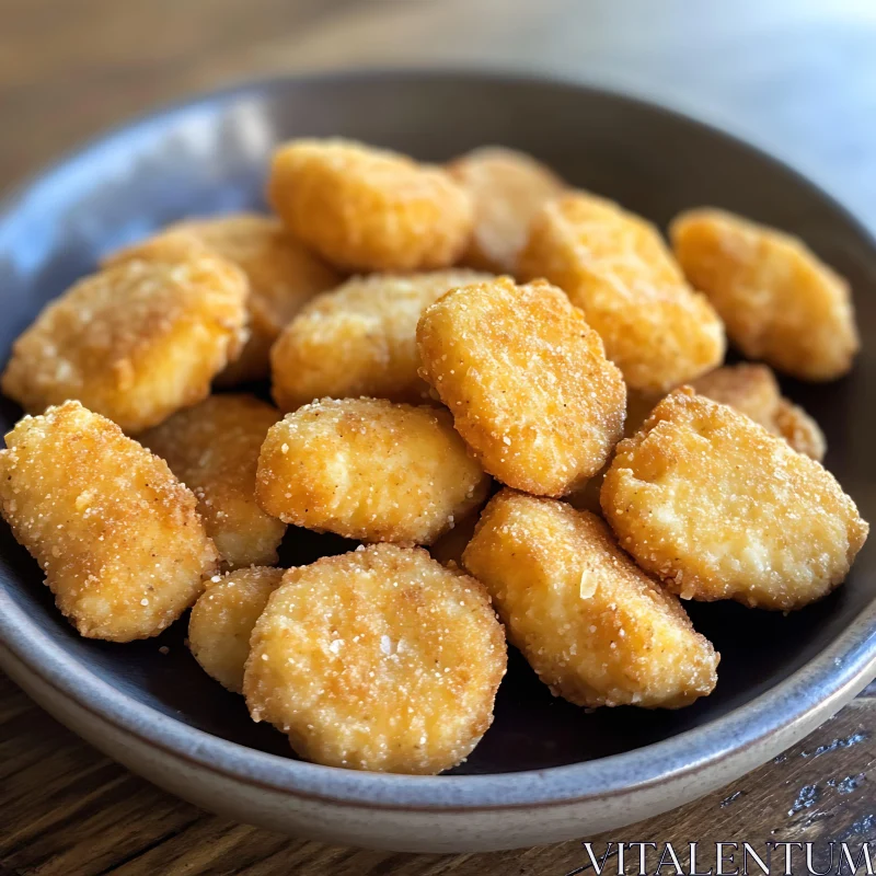 Crispy Chicken Nuggets in a Bowl AI Image