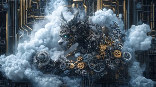 Mechanical Dog in Steam