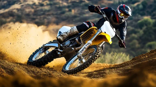 Motorcycle Racing Through the Dirt