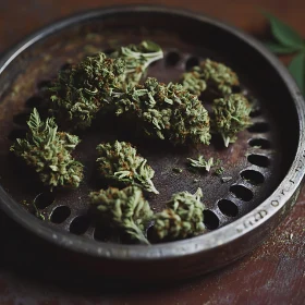 Marijuana Buds Displayed on Tray