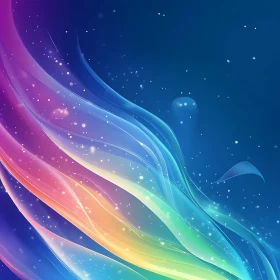 Colorful Waves Abstract Art