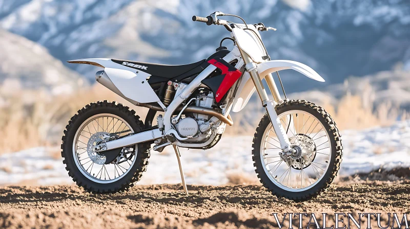 Off-Road Bike in Natural Setting AI Image