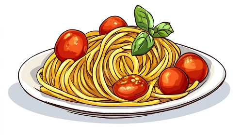 Spaghetti with Fresh Tomatoes and Basil