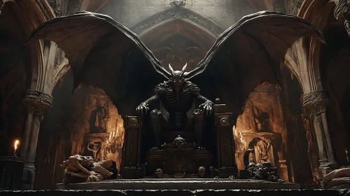 Dark Demon on Throne