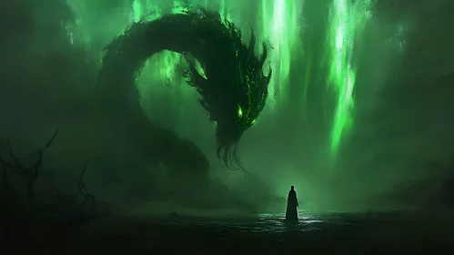 Serpentine Majesty: Facing the Emerald Dragon