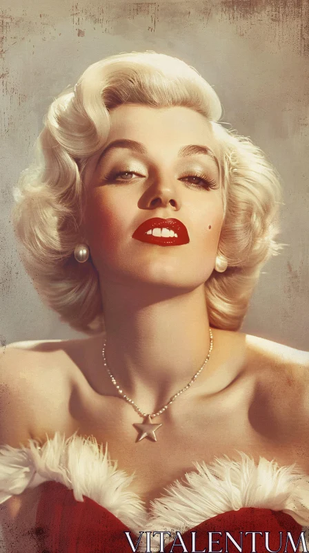 AI ART Vintage Glamour of Marilyn Monroe