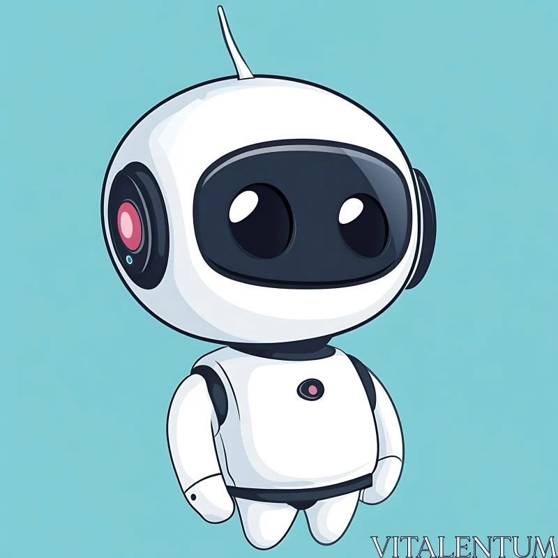 Whimsical Robot Character Design AI Image