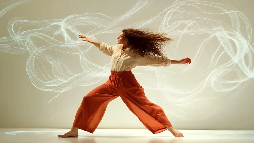 Surreal Dance Motion with Light Effects