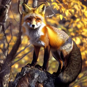 Fox in the Fall