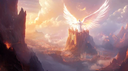 Angel Guardian Over the Ancient City