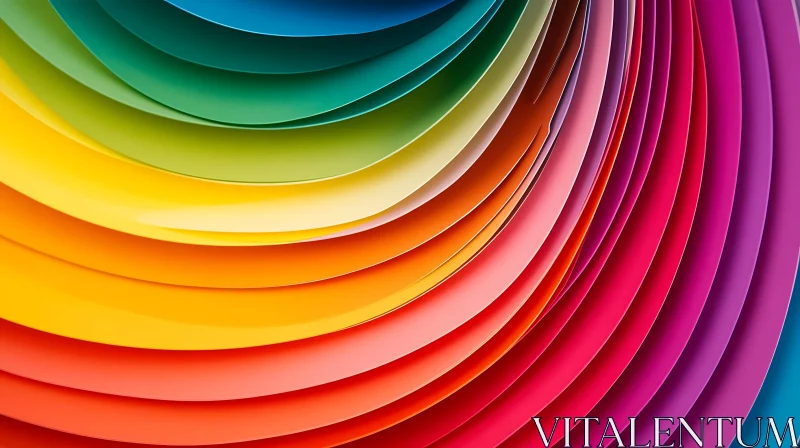 Colorful Paper Layers Abstract Design AI Image