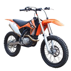 Off-Road Motorcycle Isolated on White
