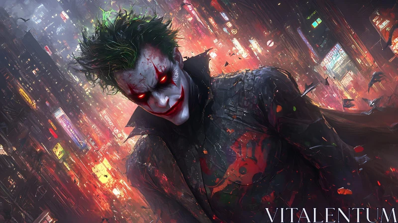 AI ART Gotham's Clown Prince of Crime