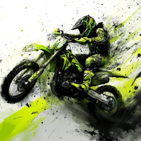 Motorcycle Rider in Motion