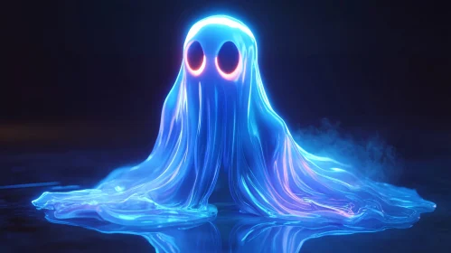 Glowing Ghostly Figure