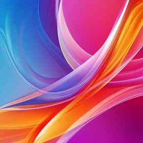 Abstract Color Waves Composition