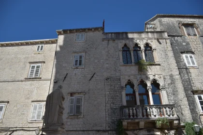 Medieval Architecture with Gothic Windows