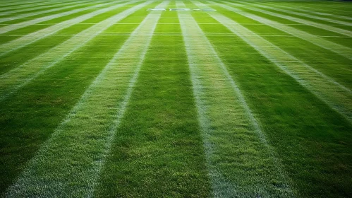 Perfectly Striped Green Field