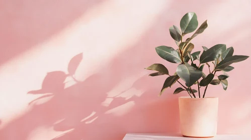 Indoor Plant with Shadows