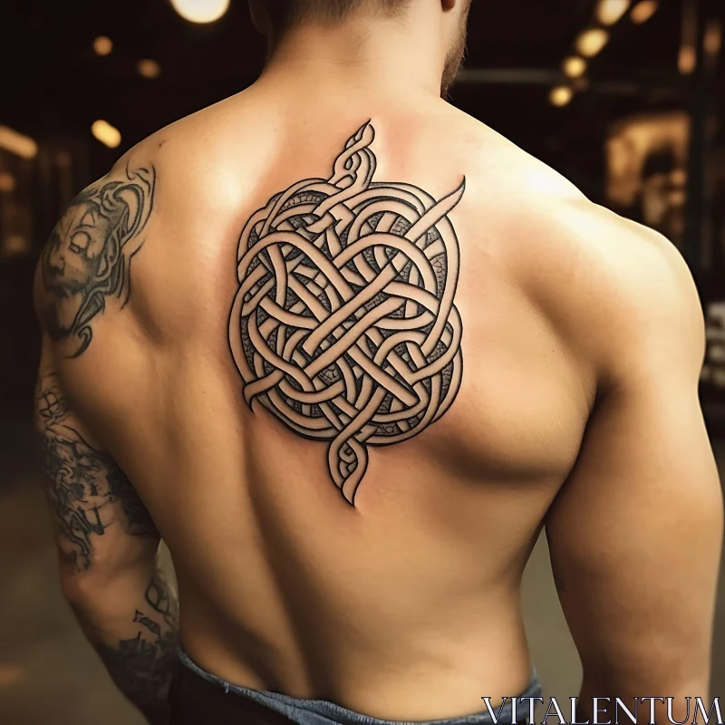 Celtic Knot Tattoo Design AI Image