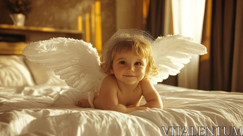 AI ART Serene Angelic Child Portrait