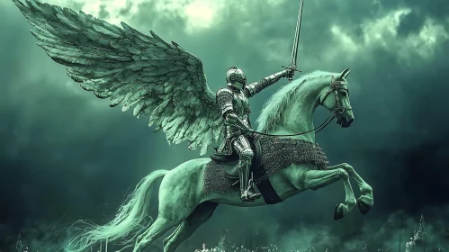 Knight on Pegasus: A Battle Cry