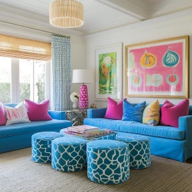 Bright and Cheerful Living Room Design