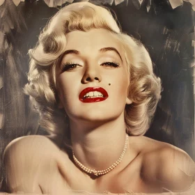 Glamorous Vintage Marilyn Monroe Portrait