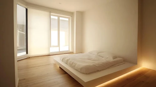 Modern Bedroom with Platform Bed