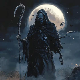 Death Figure With Scythe