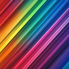 Rainbow Parallel Lines - Abstract Art