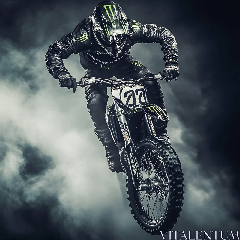 Extreme Motorcycle Racing Photography AI Image