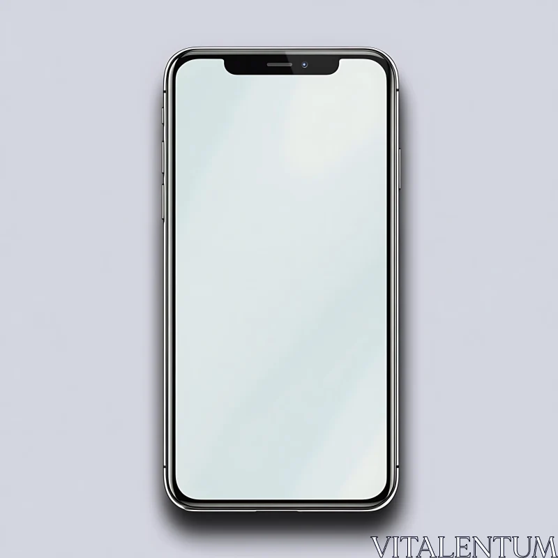 Minimalist Smartphone on Neutral Background AI Image