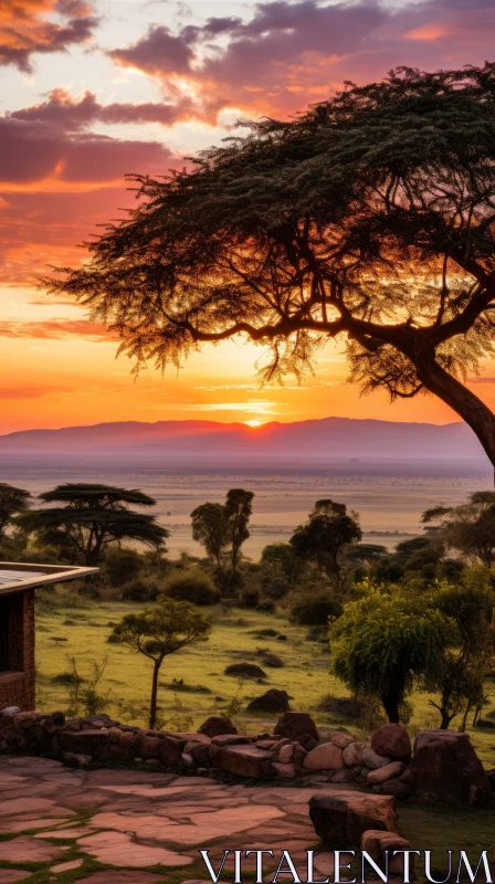 Breathtaking African Sunrise and Sunset - Nature Photography AI Image