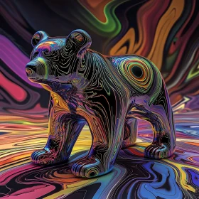 Colorful Swirl Bear