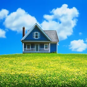 Idyllic Home in a Flower Meadow