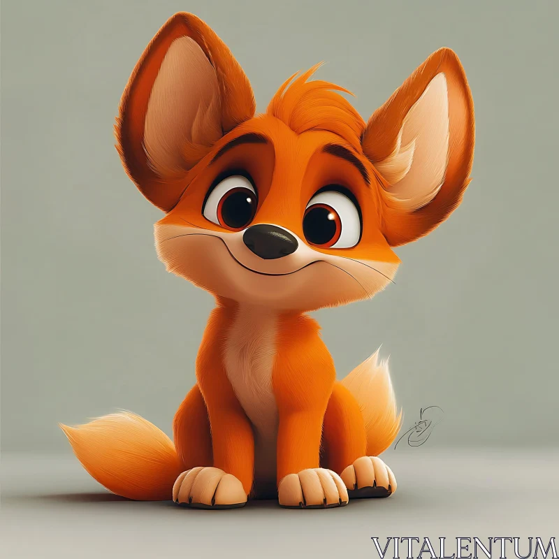 Whimsical Fox Character Design AI Image