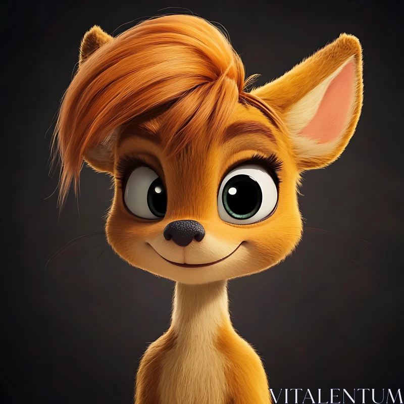 Charming Animal Character Design AI Image