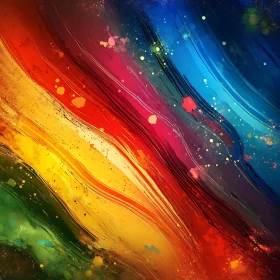Spectrum Strokes: An Abstract Color Composition