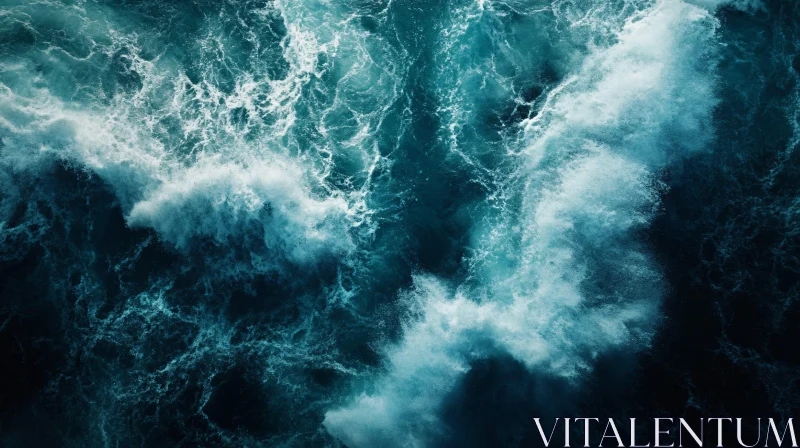 AI ART Dynamic Ocean Waves from Above