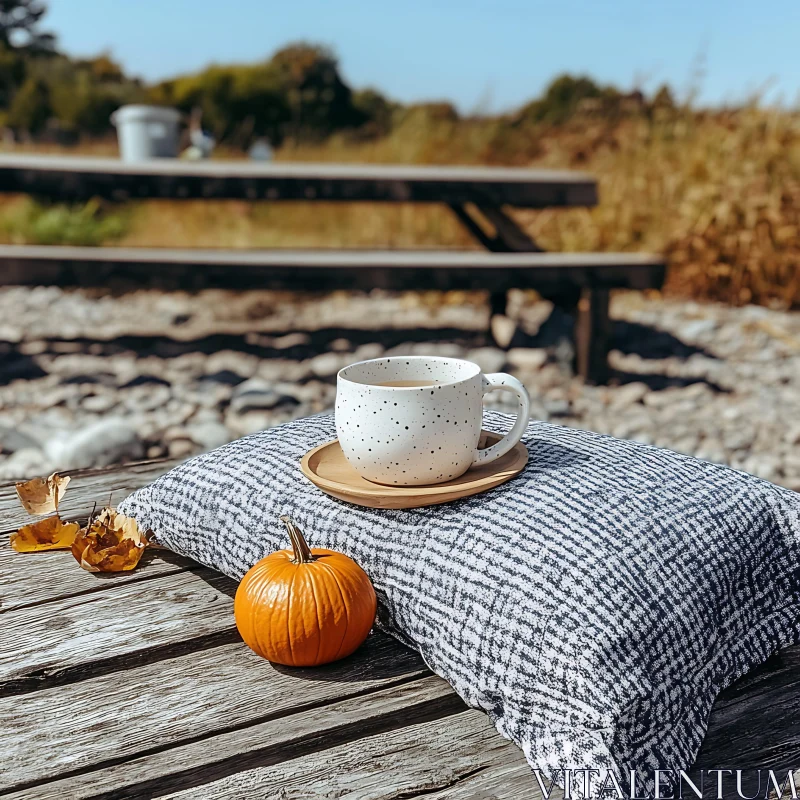 Cozy Autumn Morning Still Life AI Image