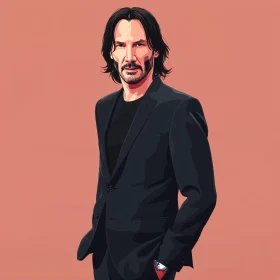 Digital Art of Keanu Reeves