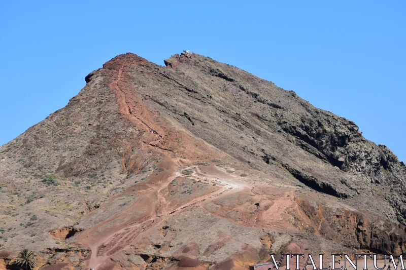 Volcanic Mountain Landscape Free Stock Photo