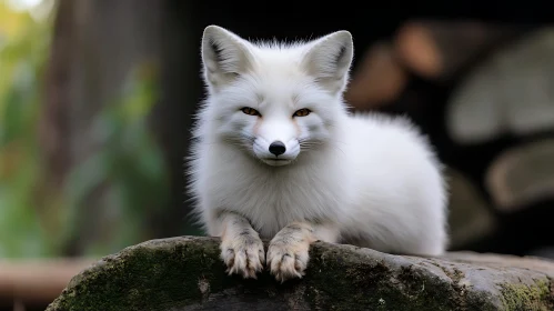 Portrait of a White Arctic Fox