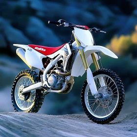 Off-Road Motorcycle Close-Up