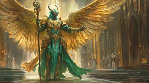 Golden Angel in Grand Hall